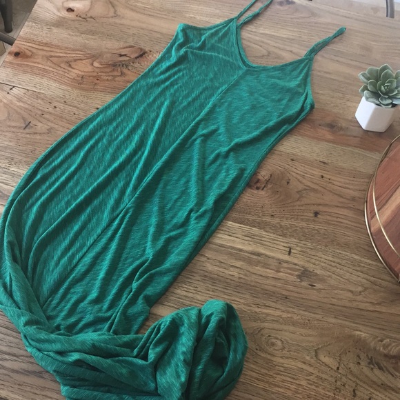 Mossimo Green Spaghetti Strap Maxi Dress - Picture 4 of 4